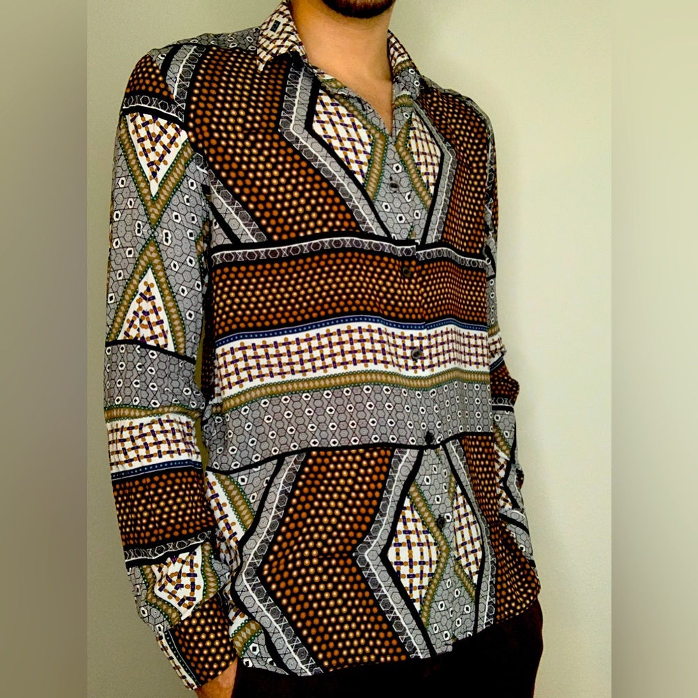 Relaxed fit ZARA shirt multicolored